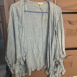 Kori Light Blue Cape Jacket